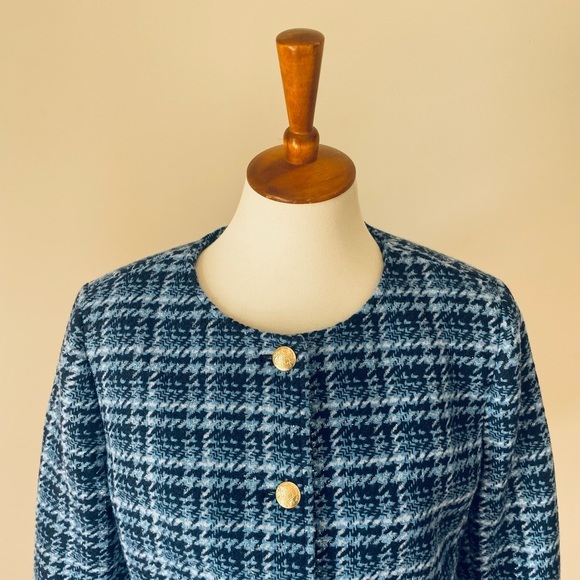 J. Crew Blue Plaid Blazer NWT Lady Day - Picture 7 of 7